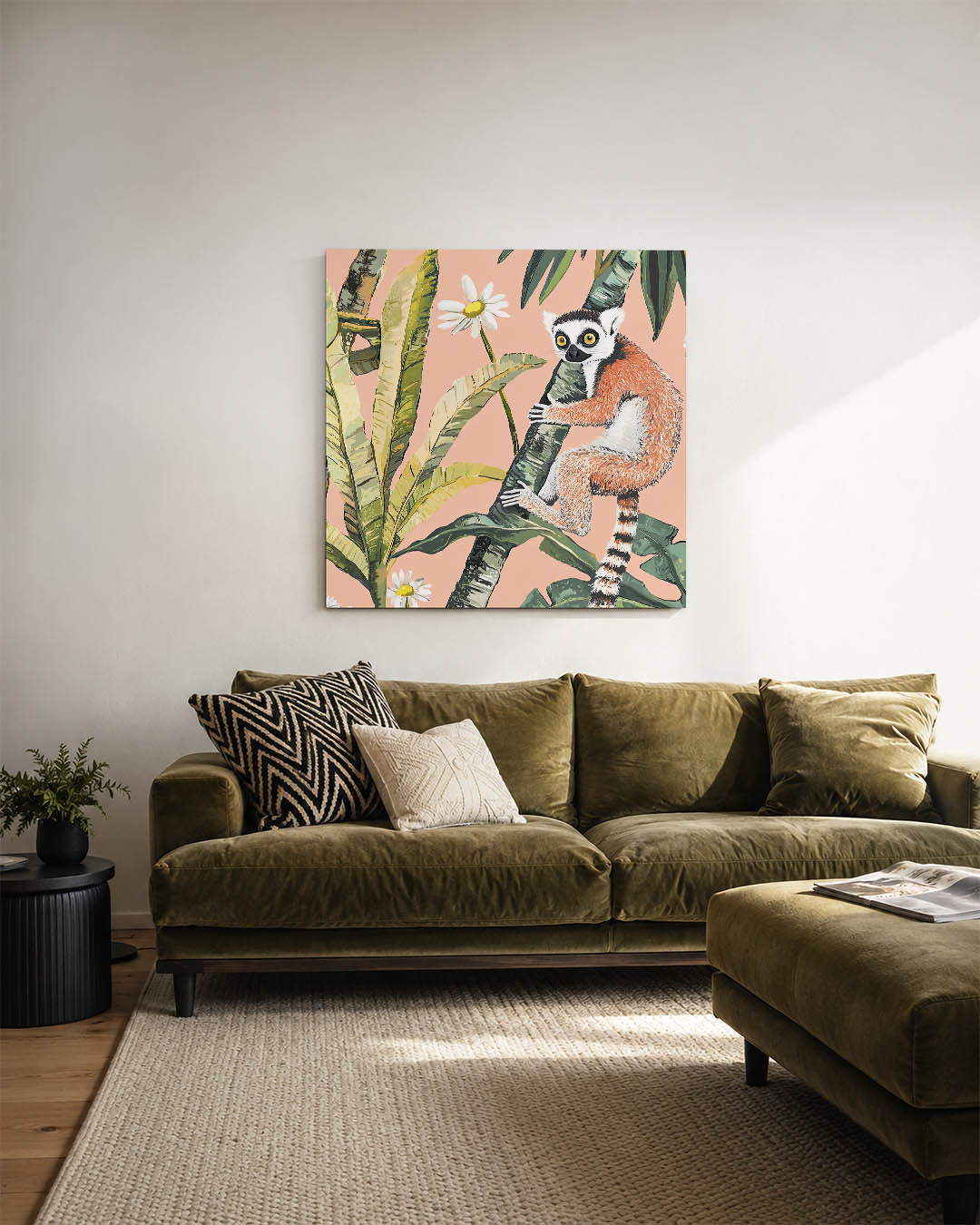 Dierlijke jungle illustratie Kunstwerk