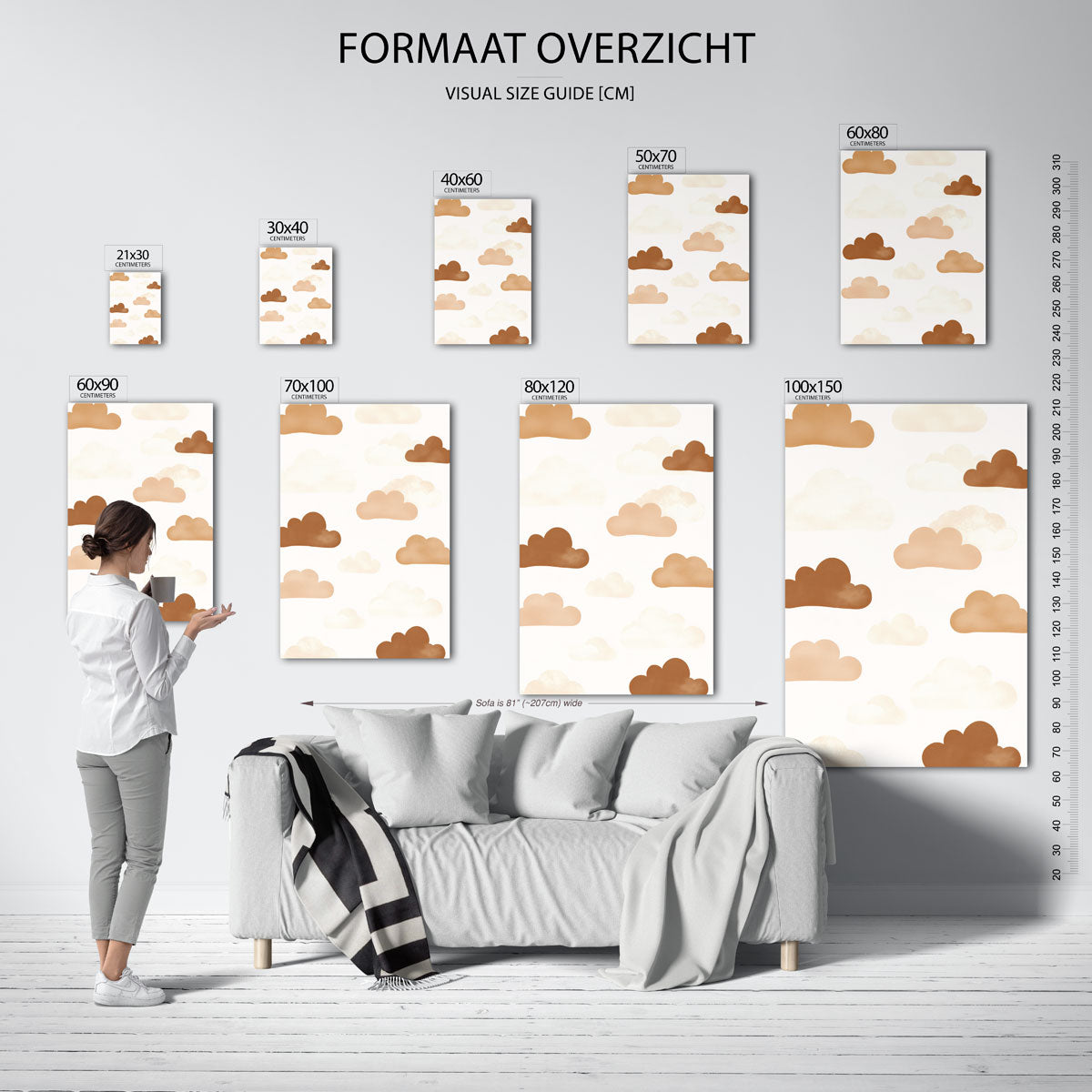 Wolkenpatroon Poster