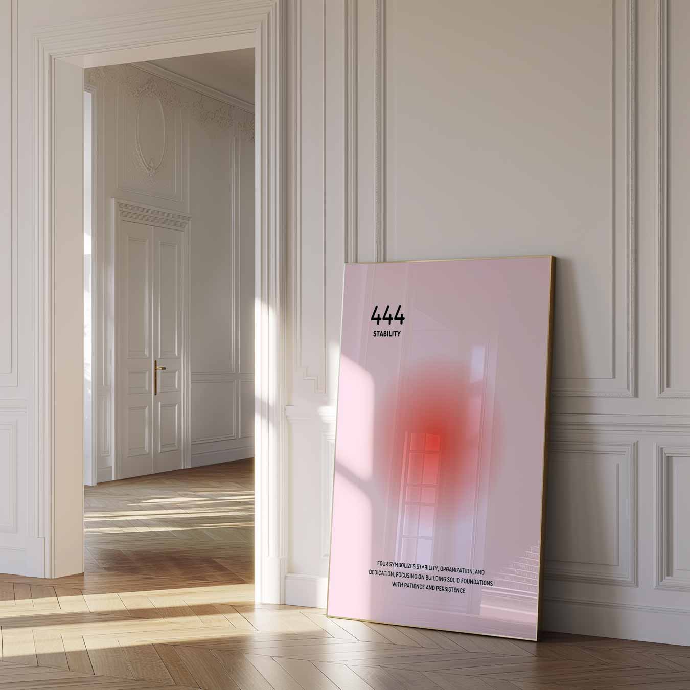 Inspirerende 444 Stabiliteit Poster-WallArtistic
