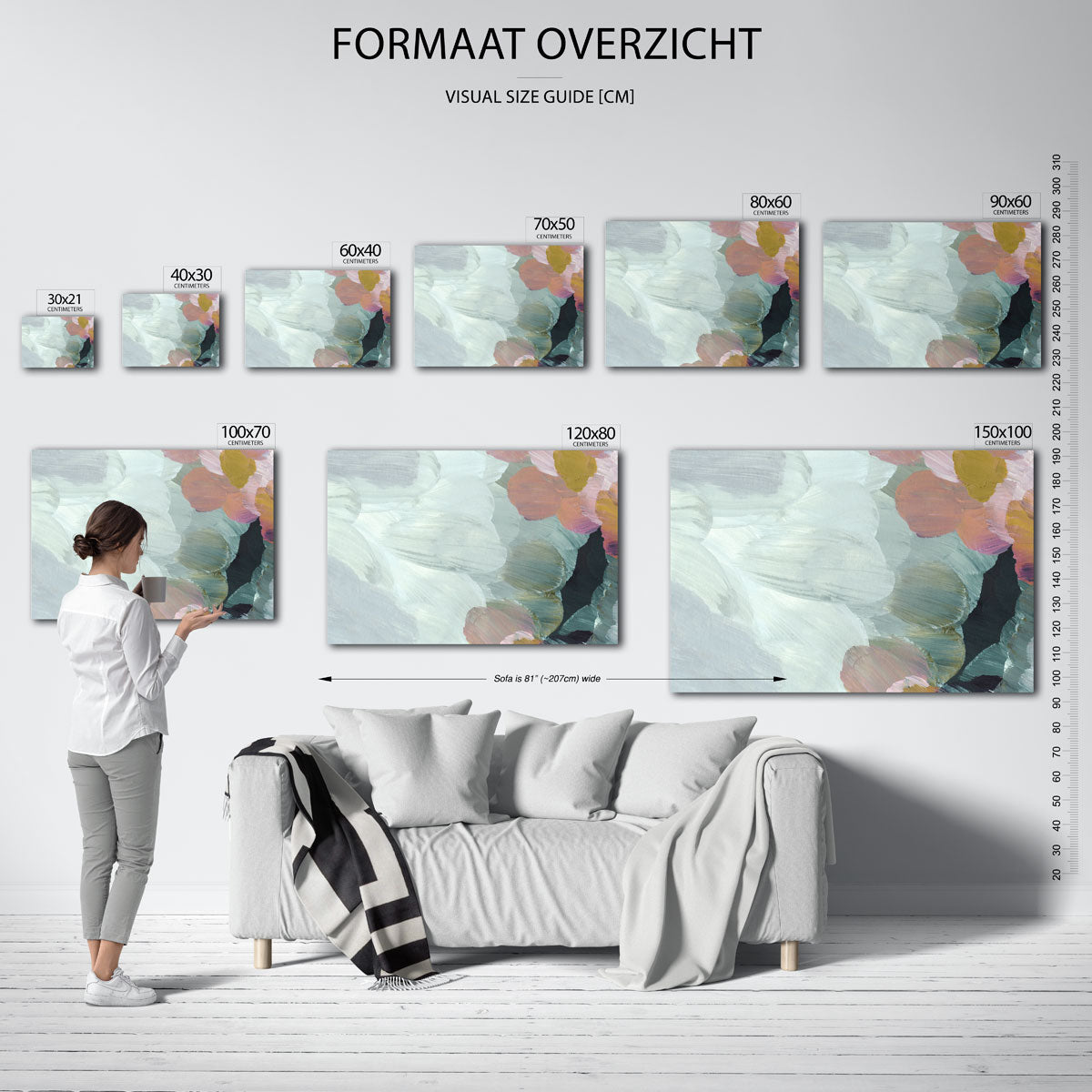 Abstracte bloemen Poster