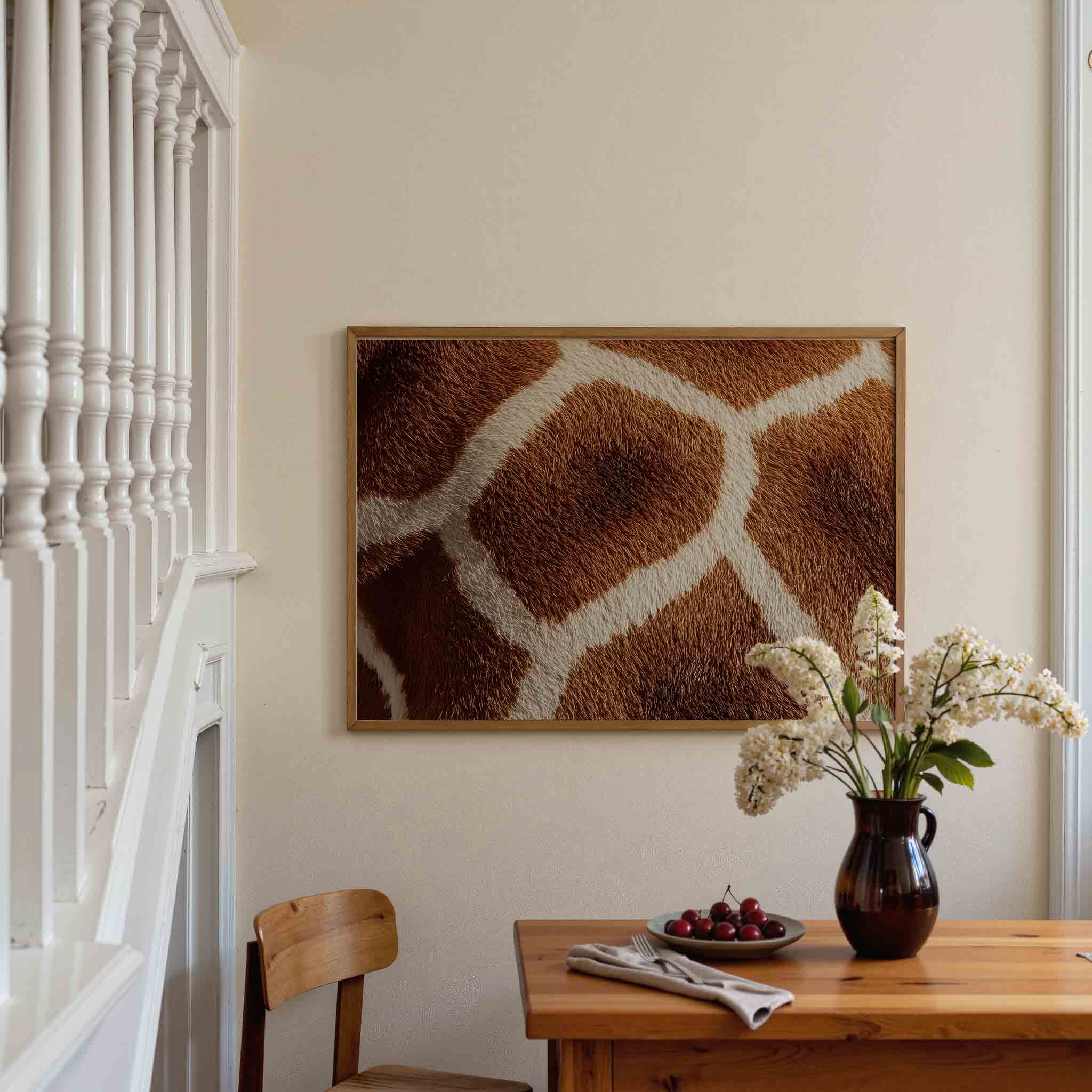 Giraffe patroon Poster