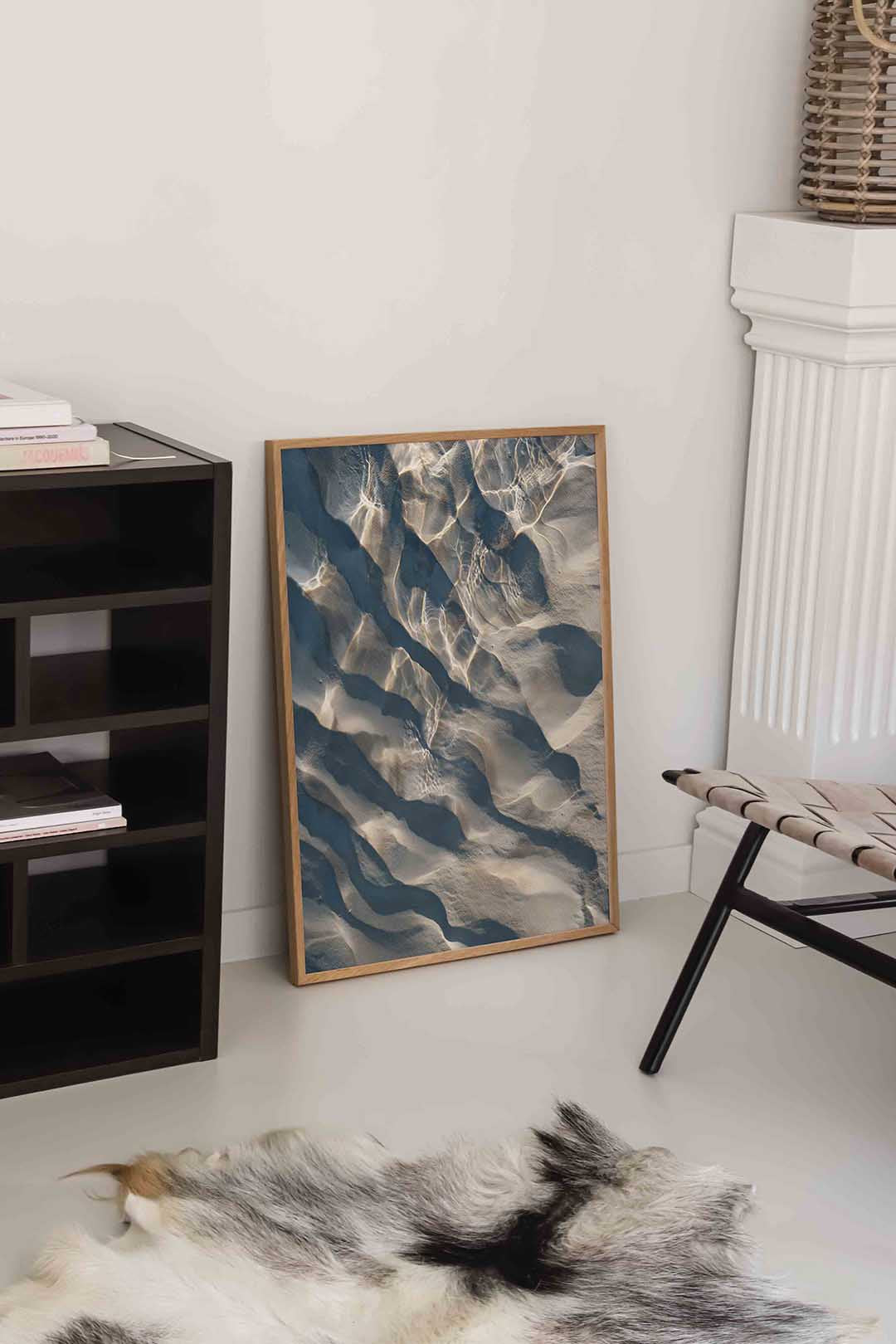 Zand en water reflecties Poster