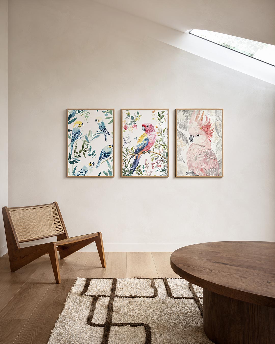 Vogels en bladeren Posterset