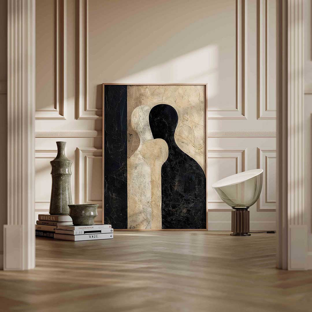 Abstracte silhouetten Poster
