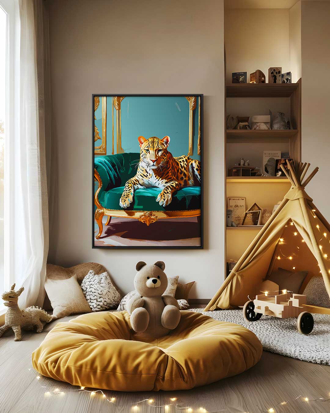 Luxuriöse Kunstwerke in der Leopard Lounge