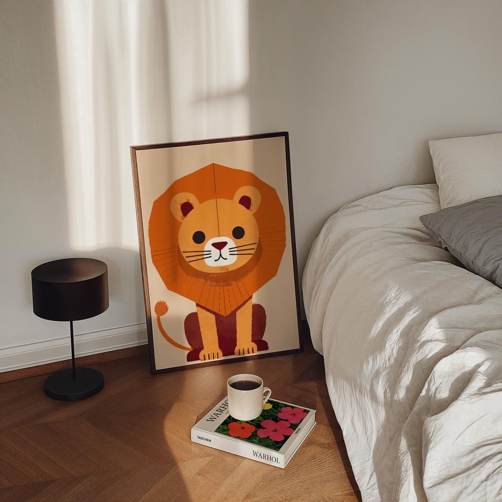 Schattige Leeuwenposter-WallArtistic