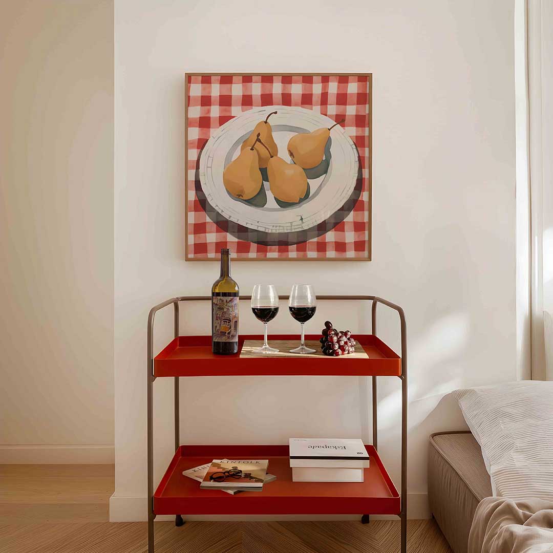 Peren op bord Poster