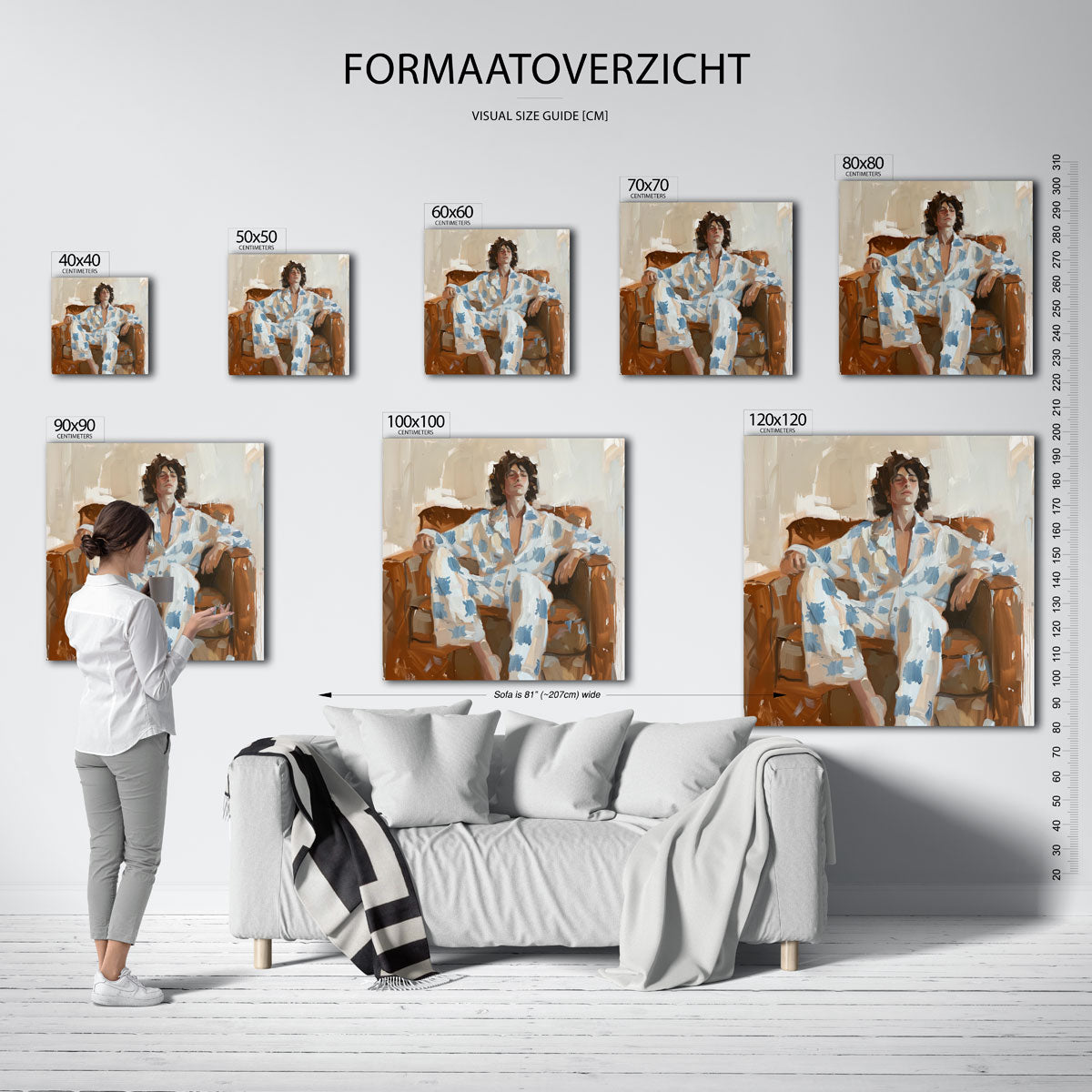 Persoon in pyjama Poster