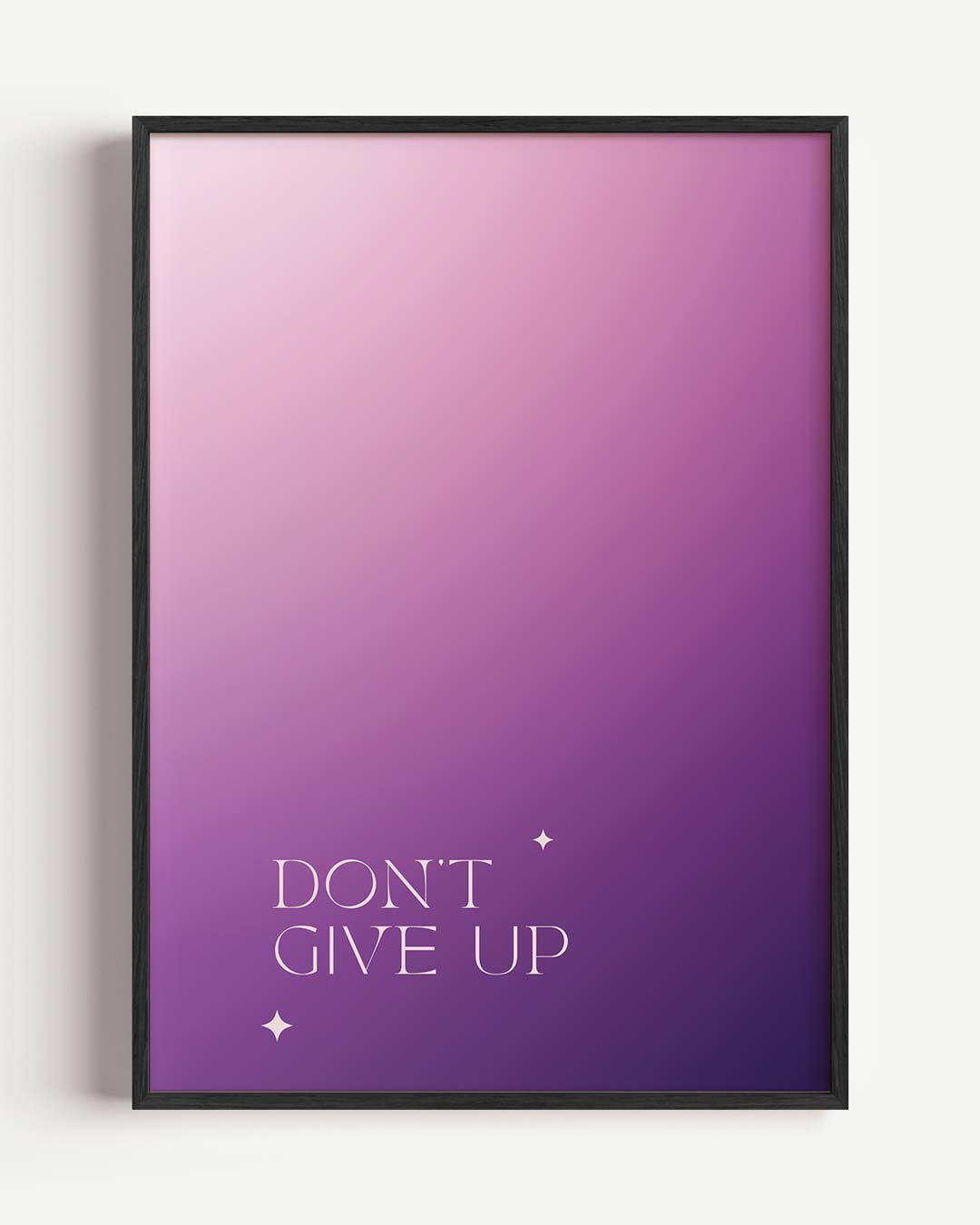 Inspirerende "Don't Give Up"-Poster-WallArtistic