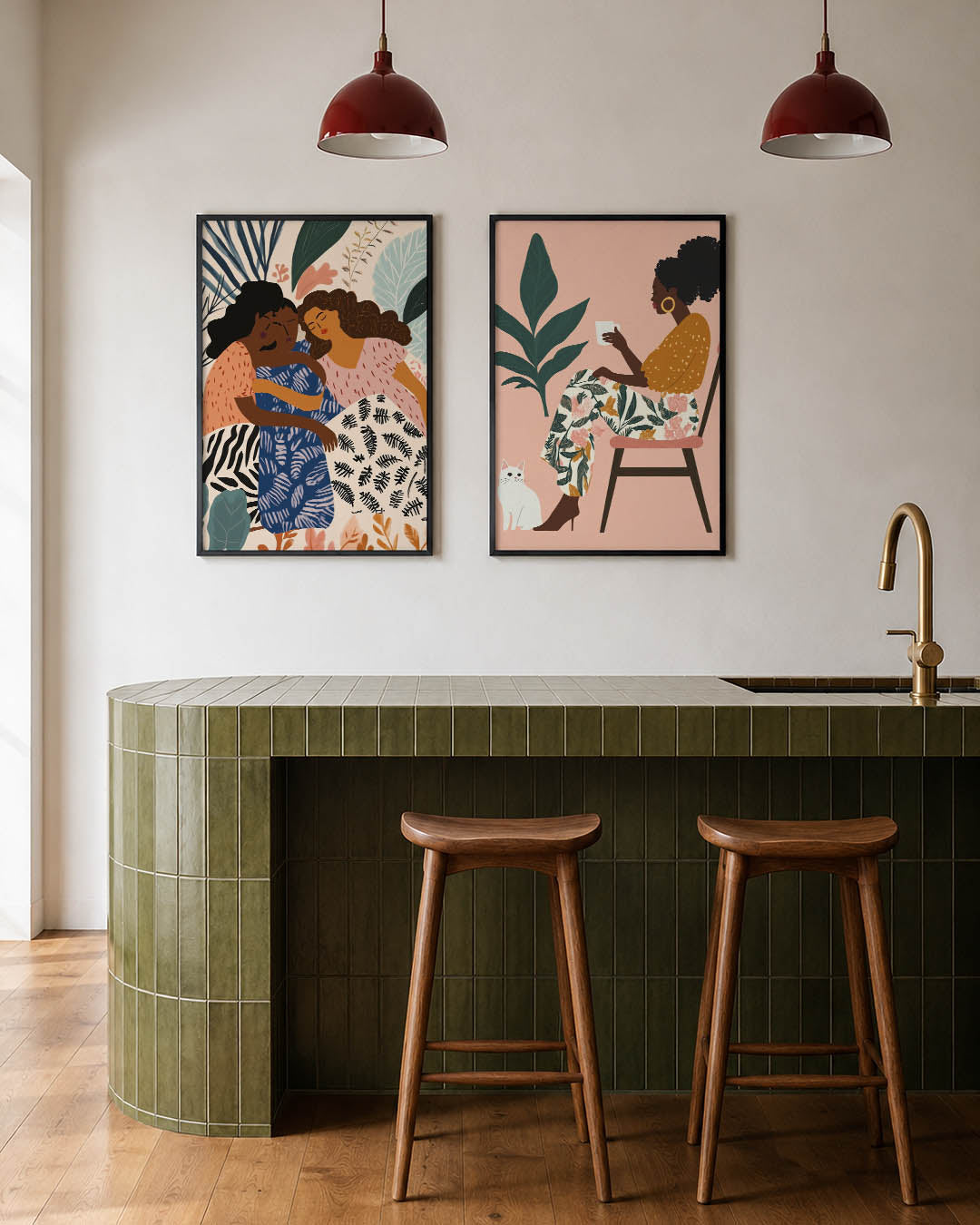 Vormen en vriendschap Posterset