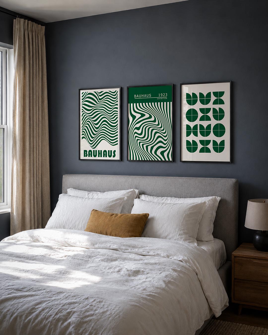 Golvend lijnenspel Posterset