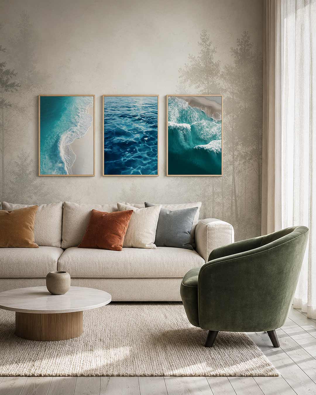 Zee en strand Posterset