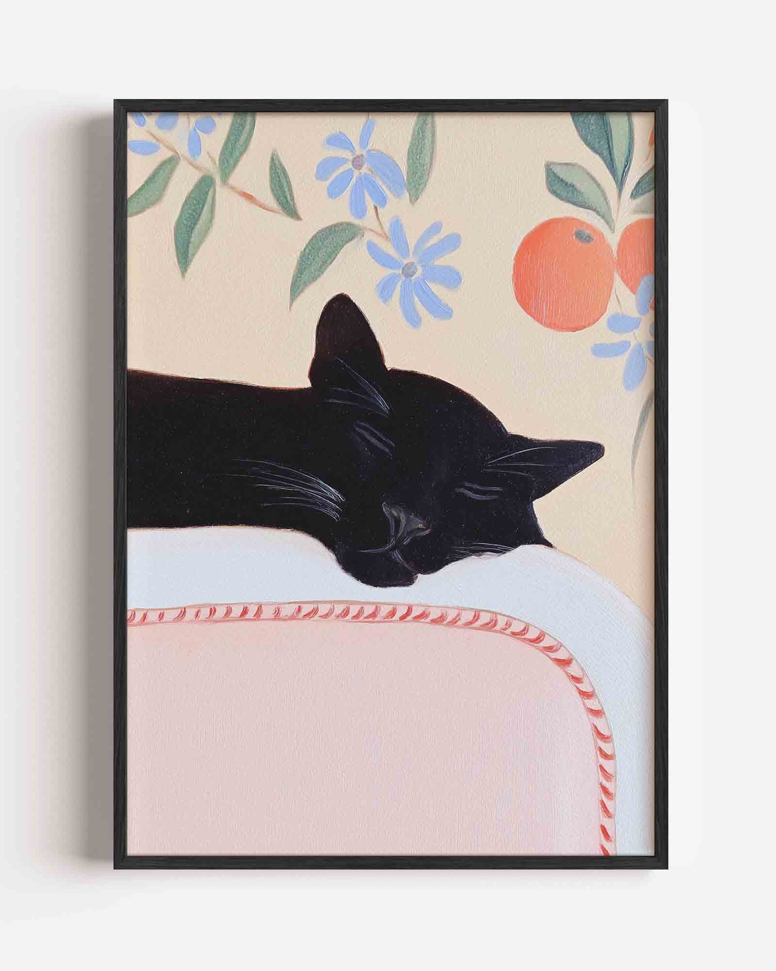 Slapende kat Poster