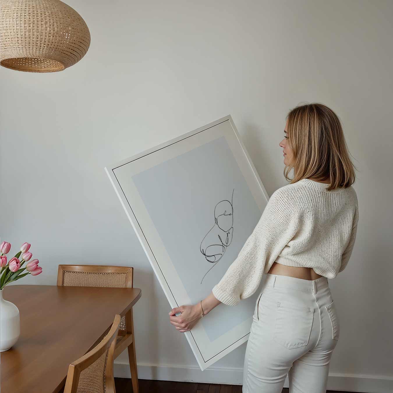 Minimalistische Baby Slaapkamer Poster-WallArtistic