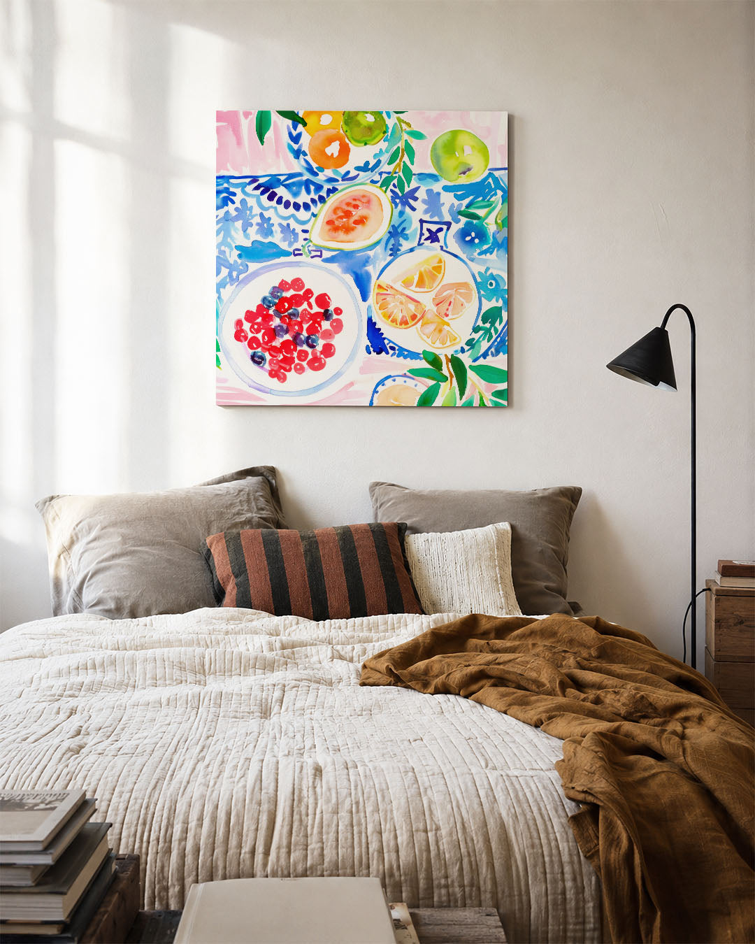 Fruit en patronen Kunstwerk