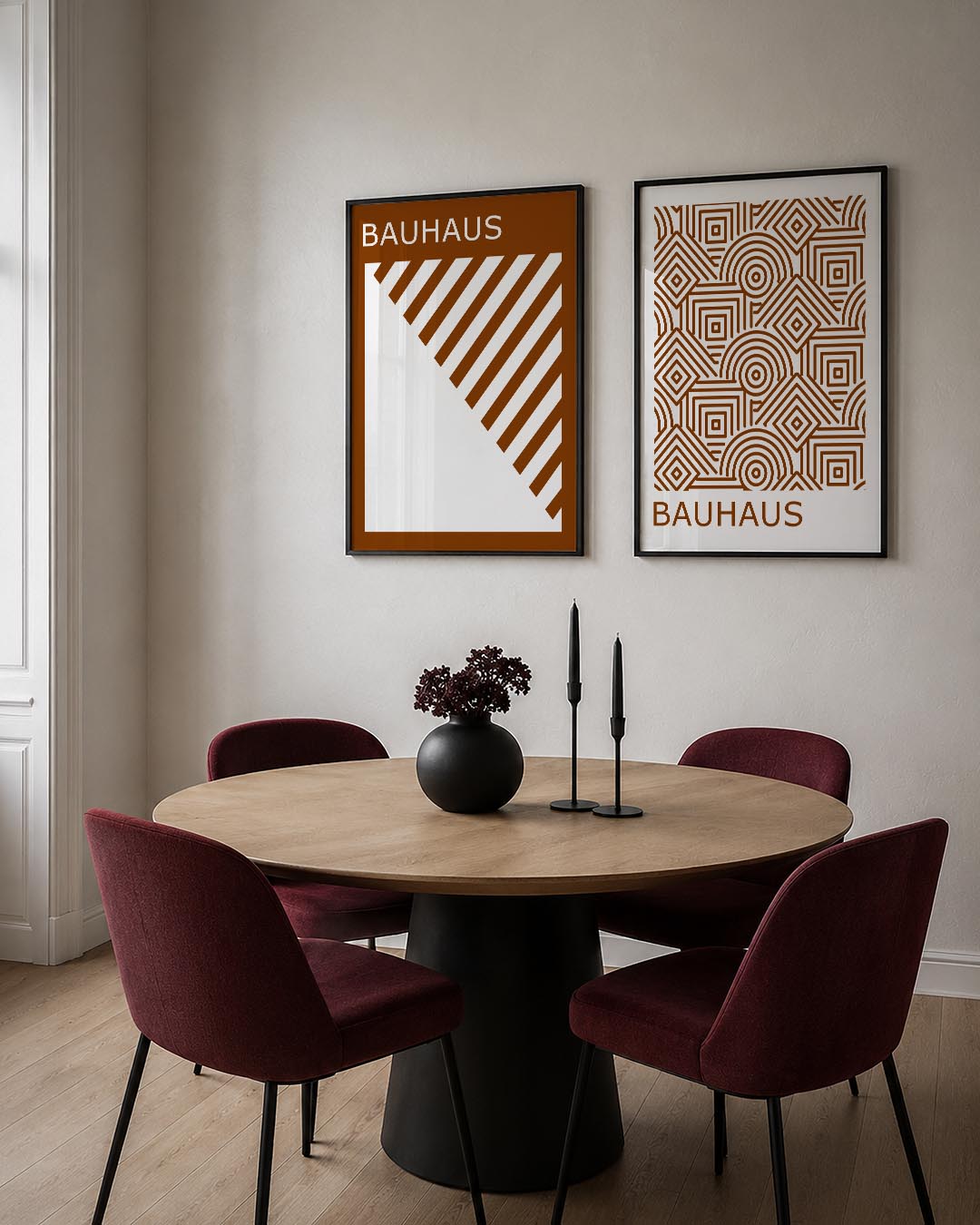 Diagonal lijnenpatroon Posterset