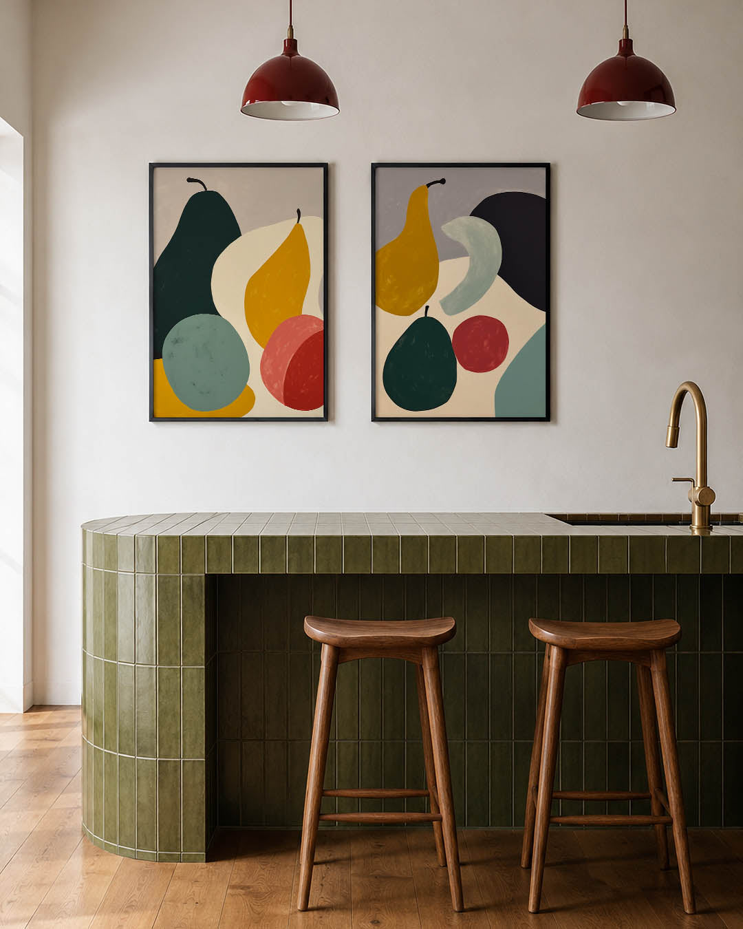 Vormenspel en kleur Posterset