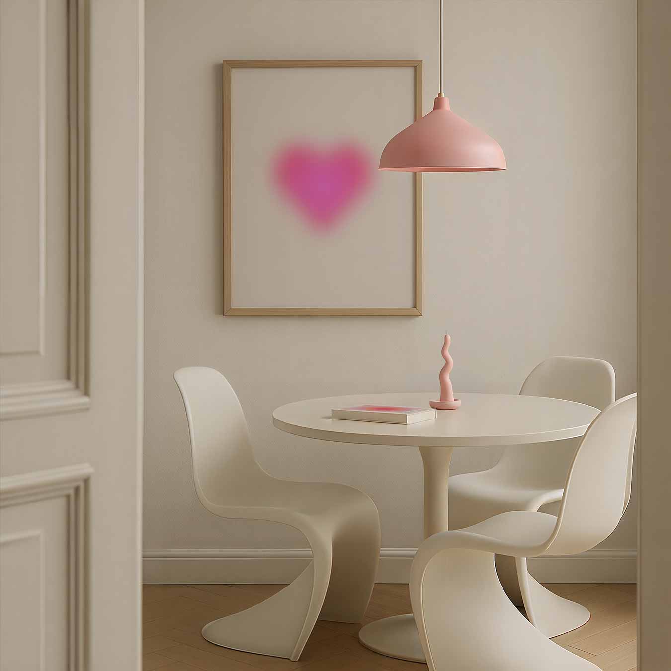Magische Fluorescerende Hartposter-WallArtistic