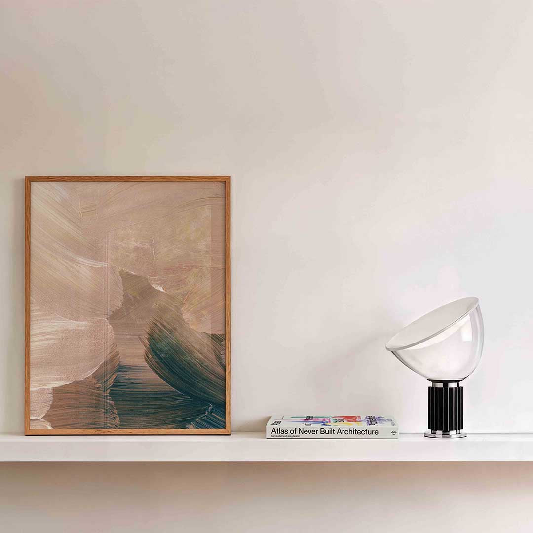 Abstracte penseelstreken Poster