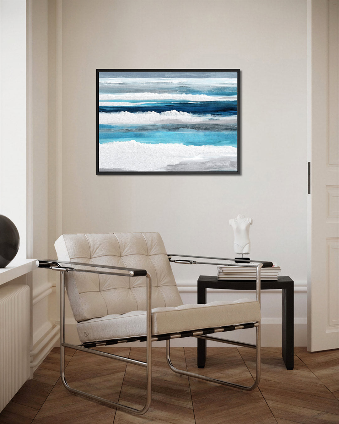 Horizontale kleurenlagen Kunstwerk
