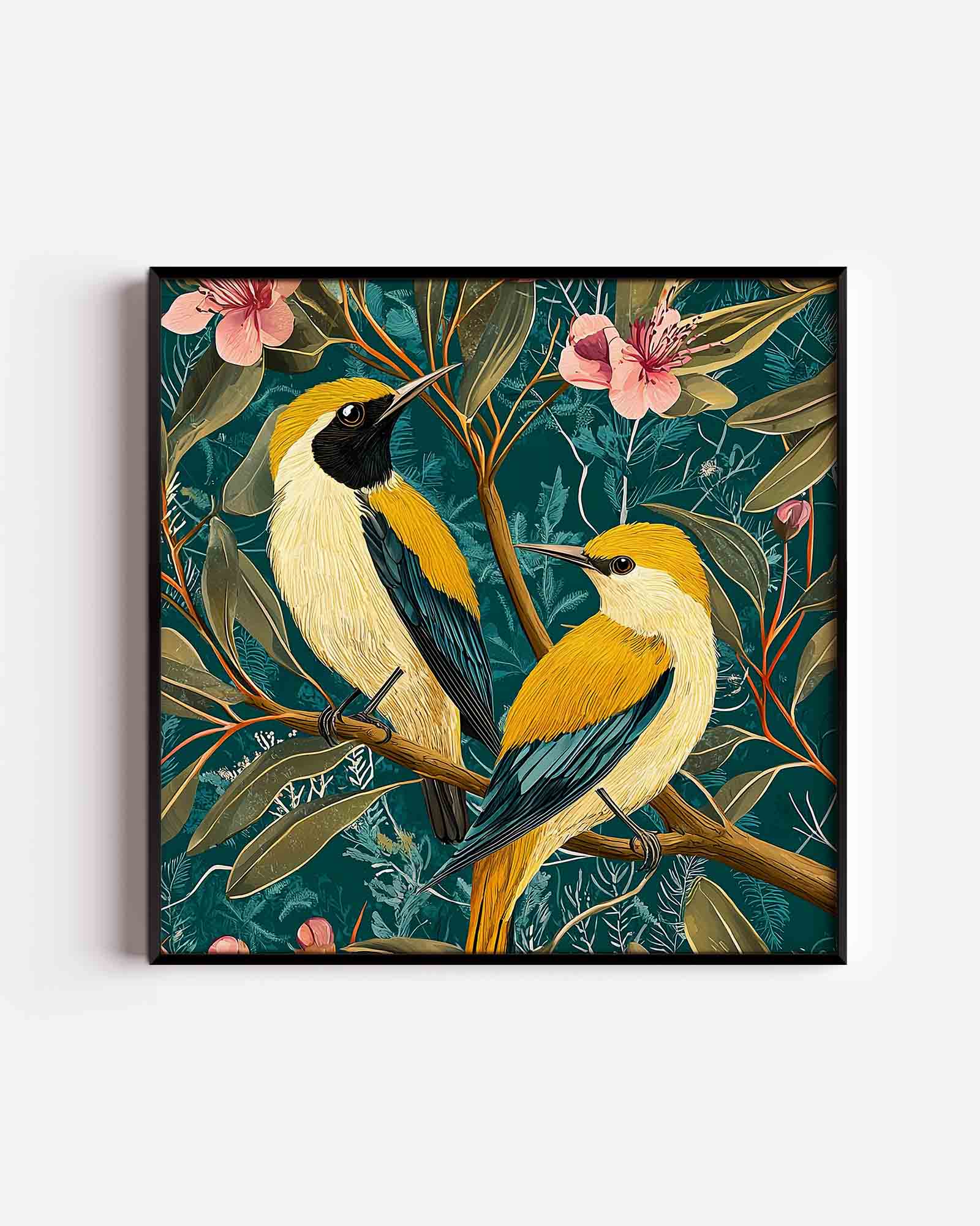 Vogels op tak Poster