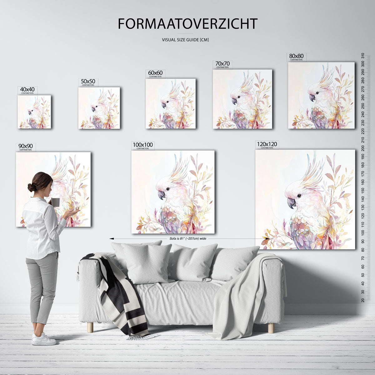 Witte kaketoe Poster