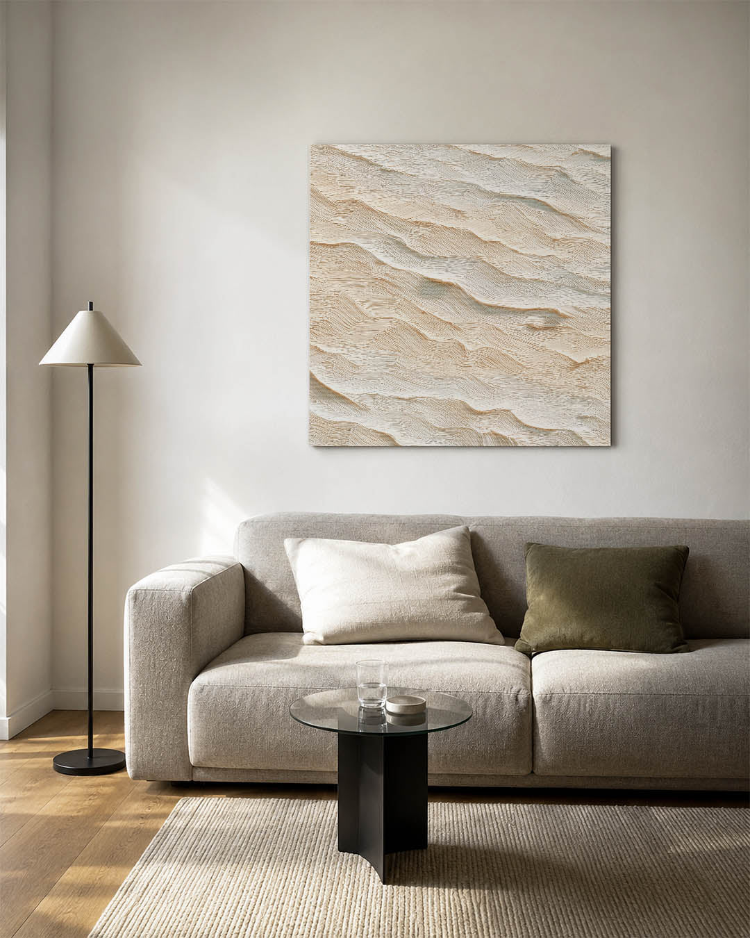 Golvende texturen Kunstwerk