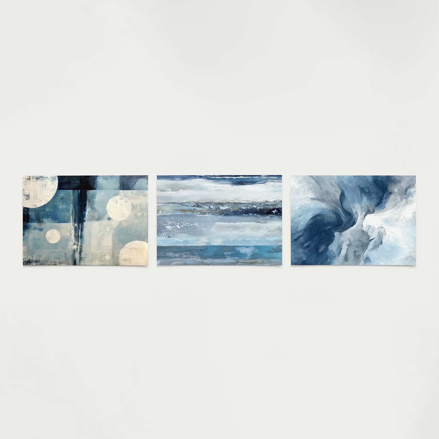 Cirkel en kleurvlakken Posterset