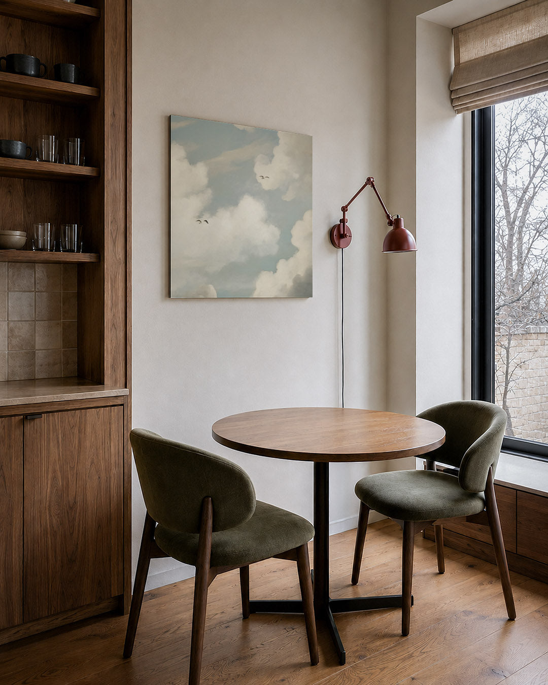 Lucht met wolken Kunstwerk