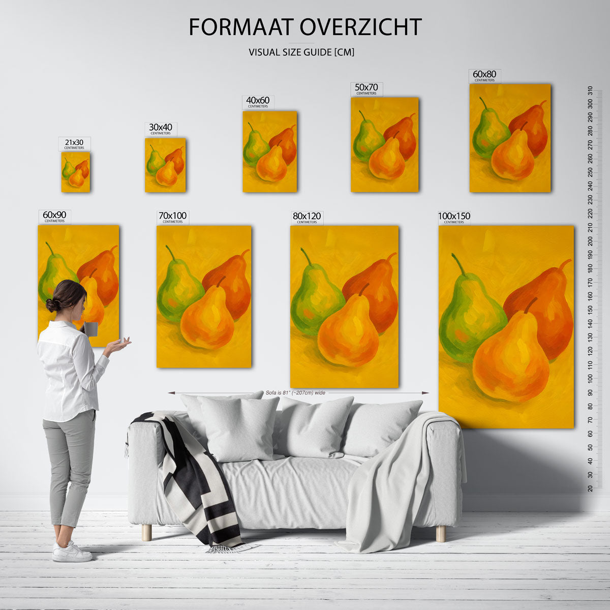 Drie peren Poster