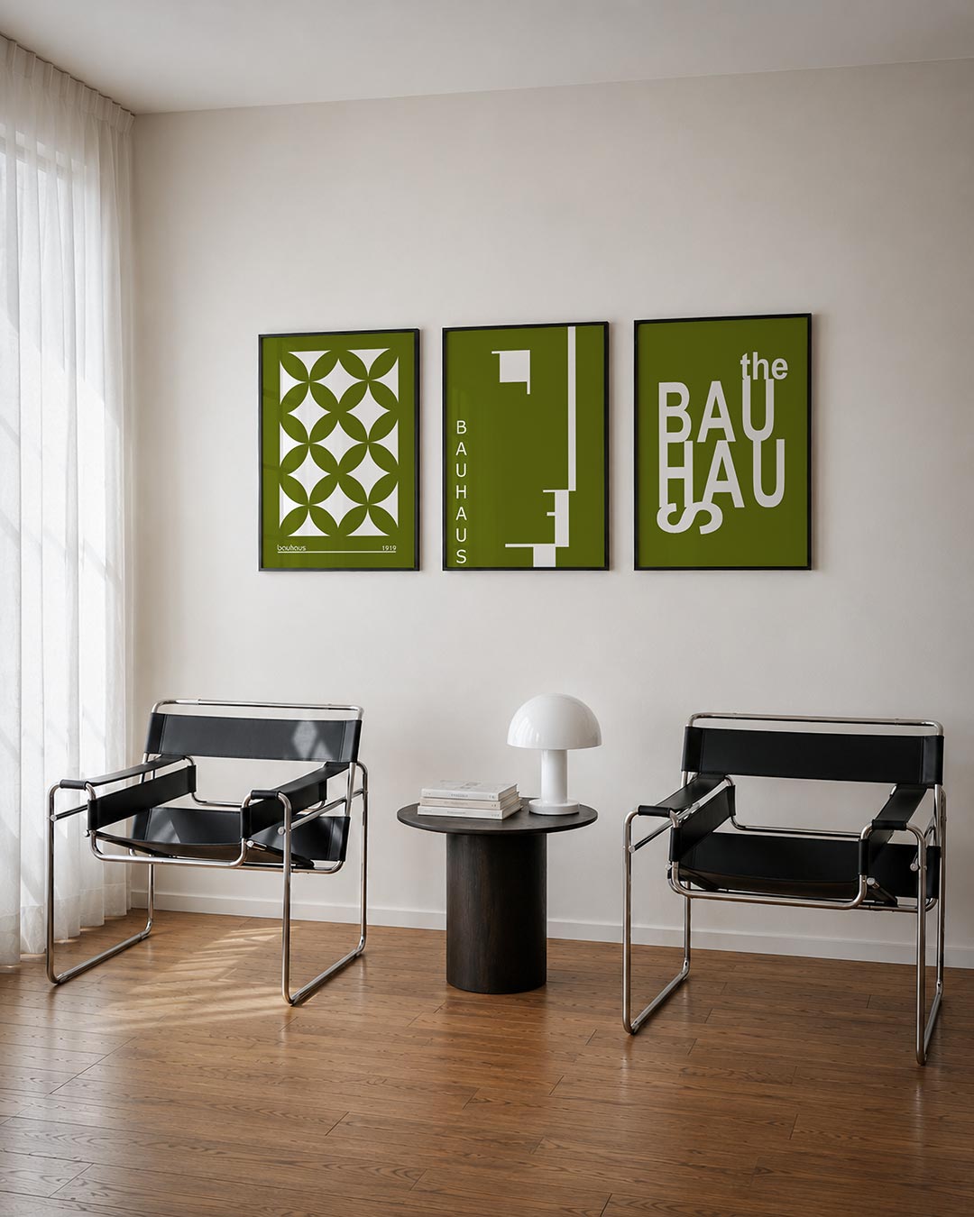 Vormenspel in groen Posterset
