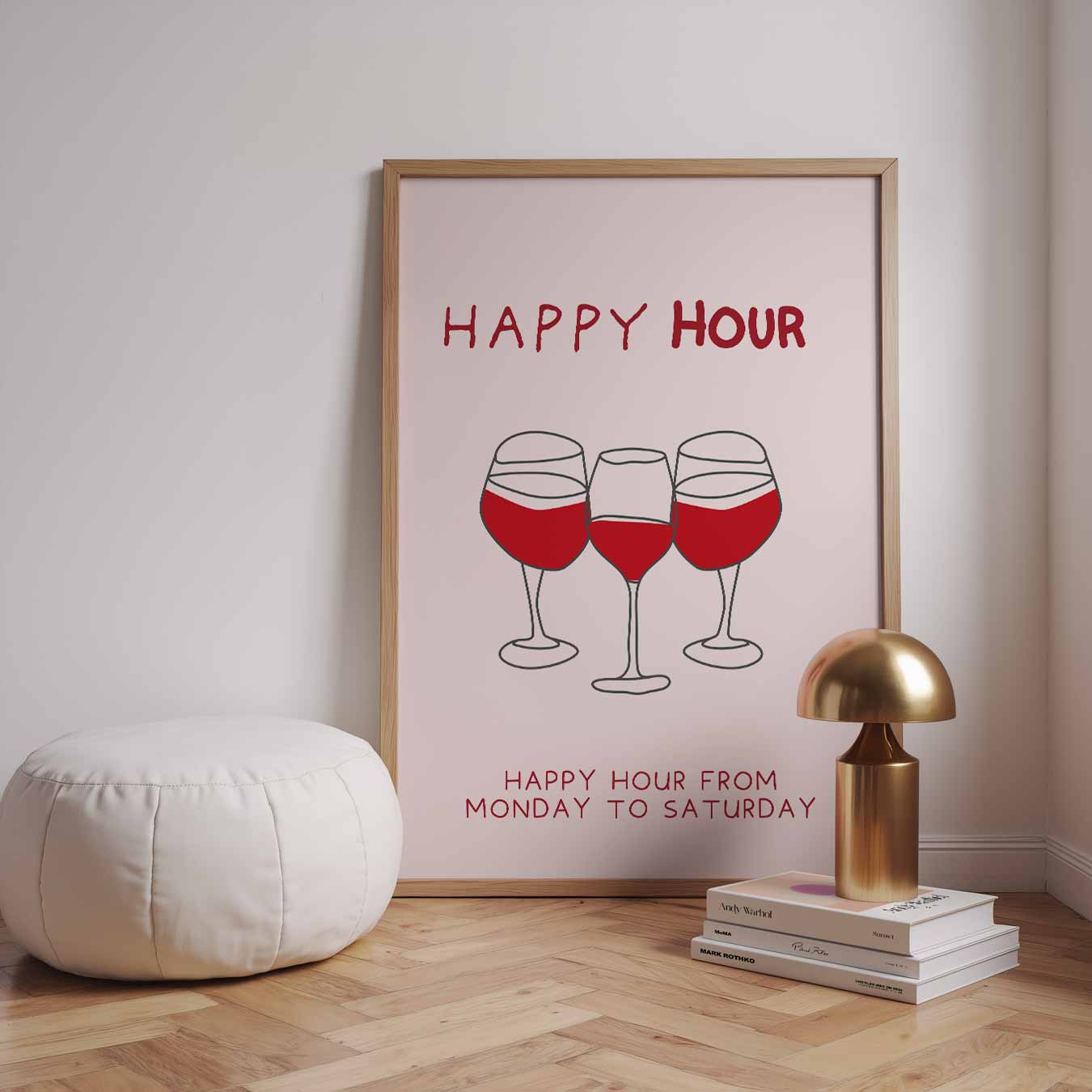 Happy Hour Poster-WallArtistic