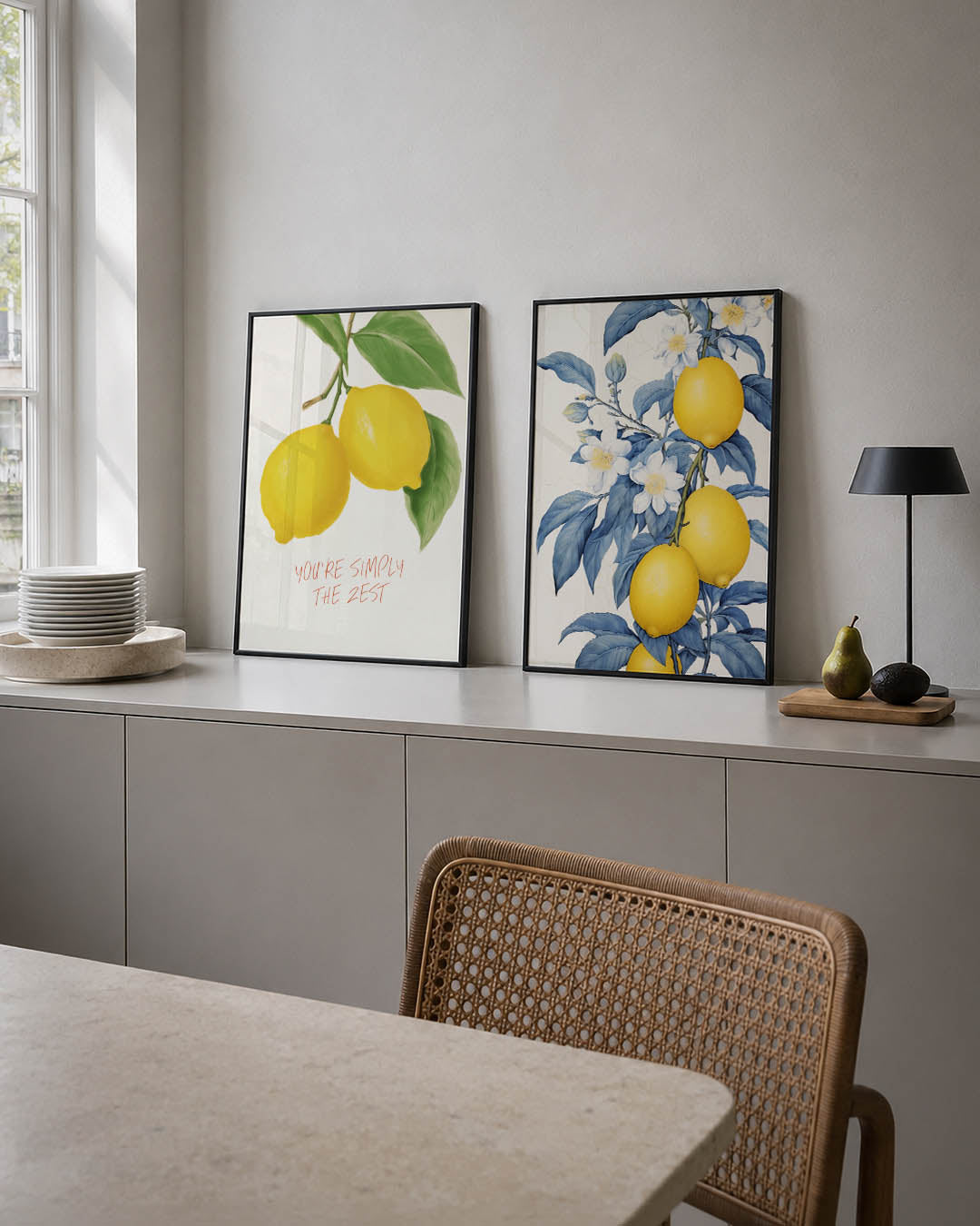 Citrus en bladeren Posterset
