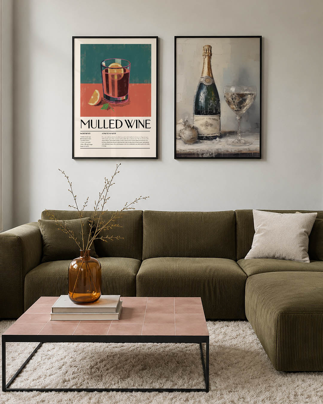 Glas en citrus Posterset