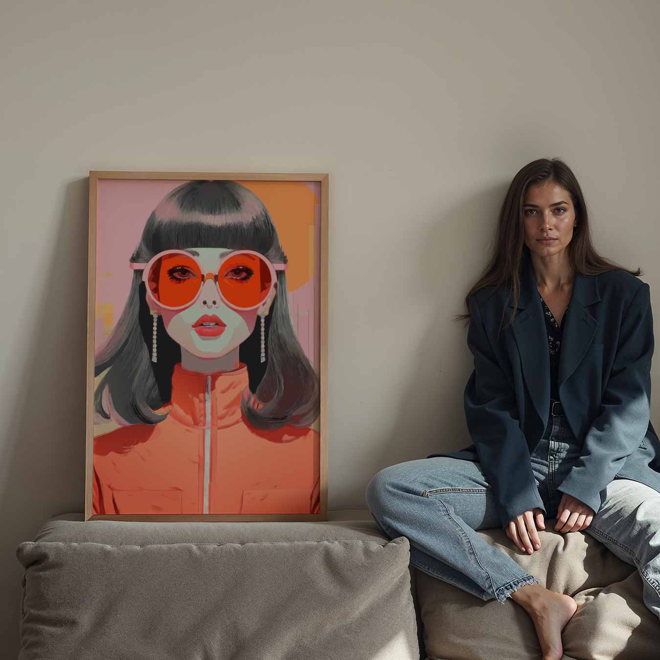 Stijlvolle Retro Fashion Poster-WallArtistic