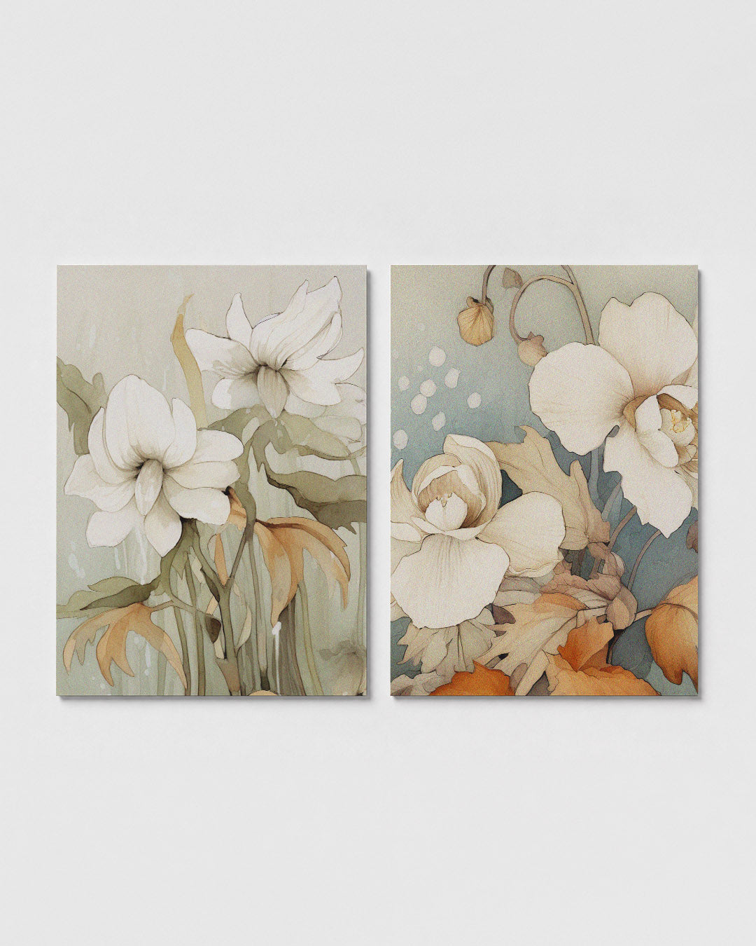 Bloemige sereniteit Posterset