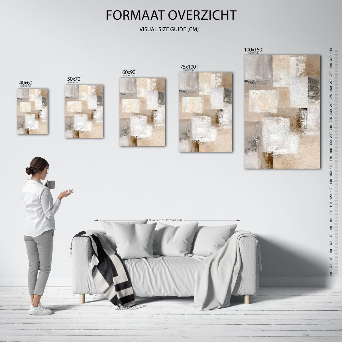 Geometrische vlakken Kunstwerk