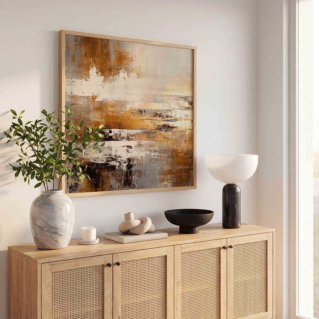 Abstracte gouden textuur Poster