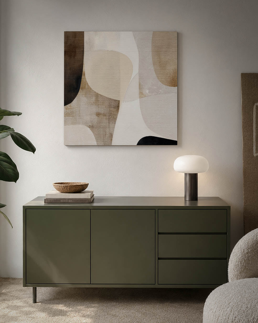 Organische vormen compositie Kunstwerk