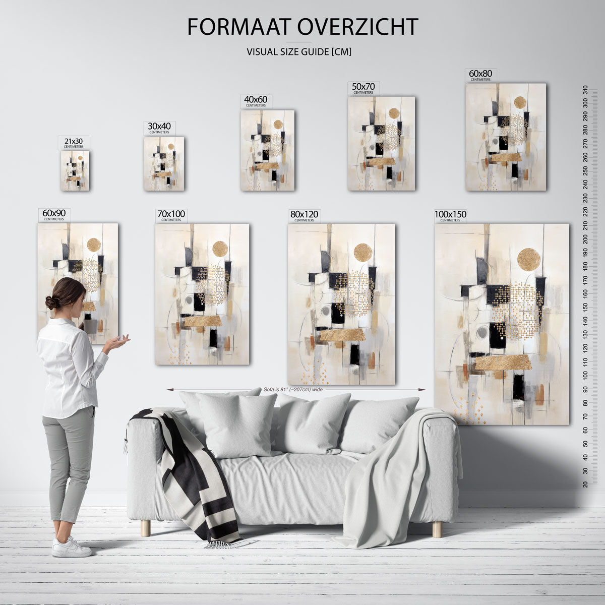 Abstracte vormen Poster