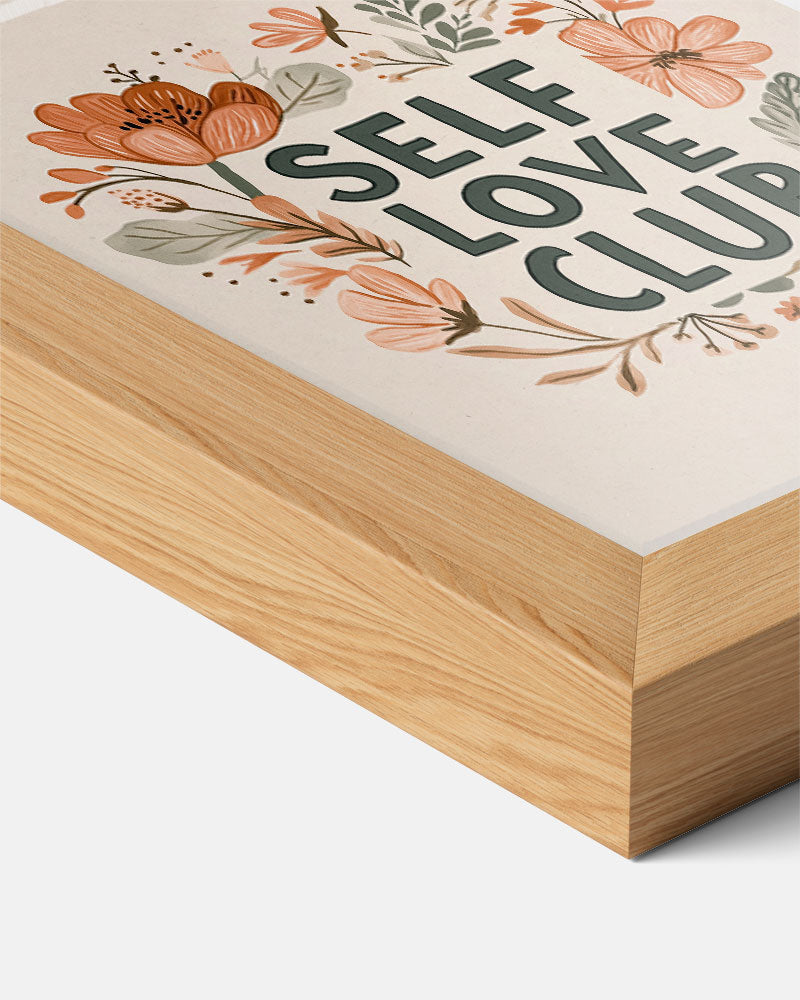 Self Love Club Bloemenposter-WallArtistic