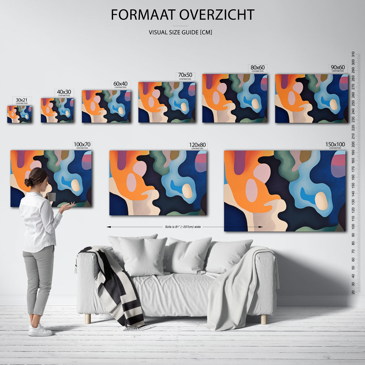 Abstracte vormen Poster