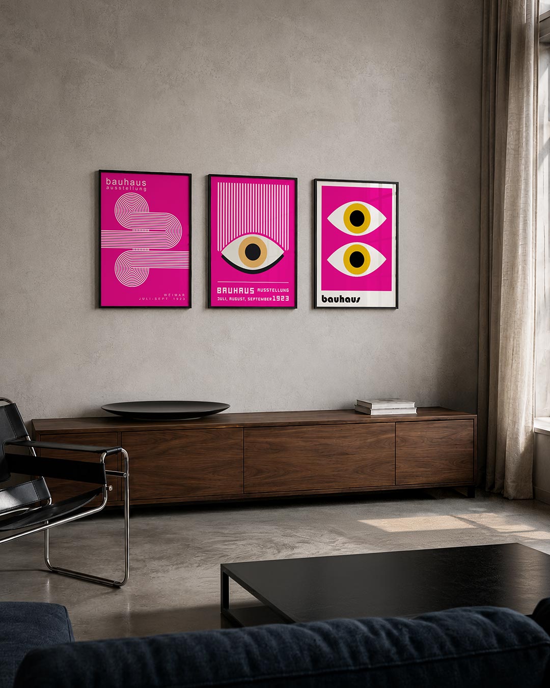 Lijnen en cirkelpatronen Posterset