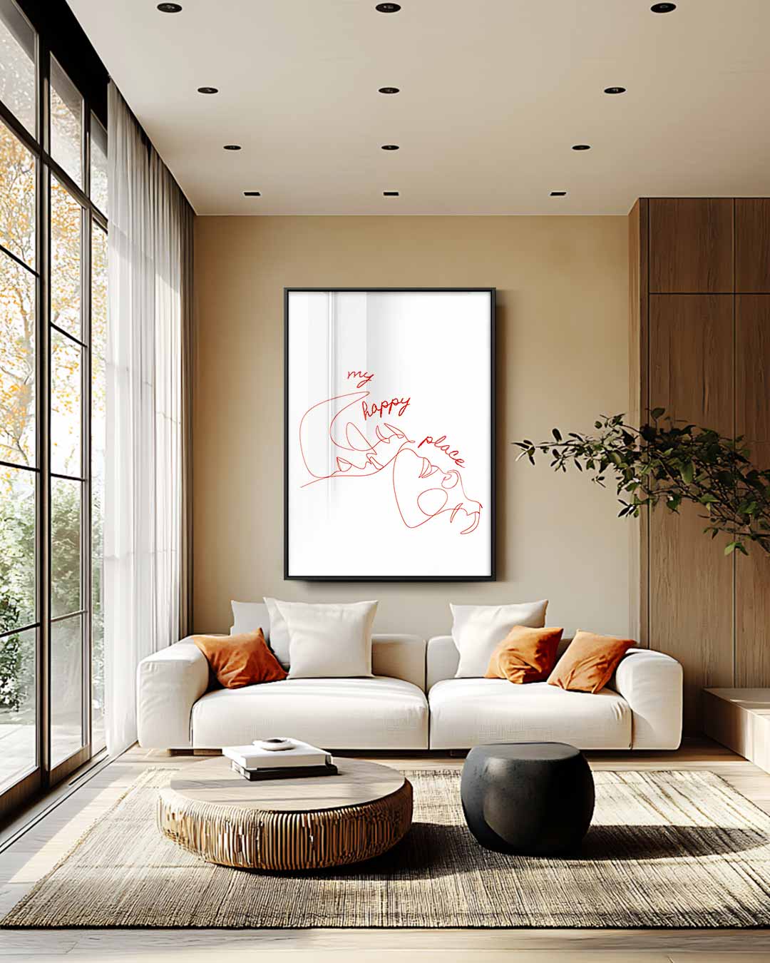 Abstract kunstwerk Kunstwerk-canvas-dibond-plexiglas-wanddecoratie-WallArtistic