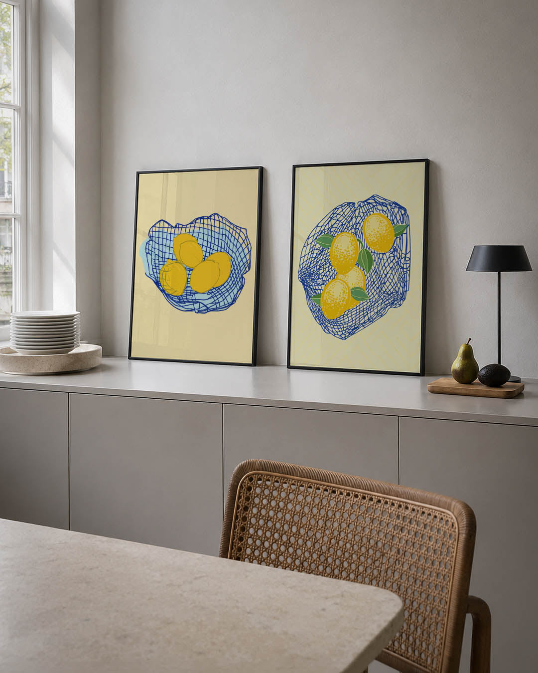 Citroenen in net Posterset