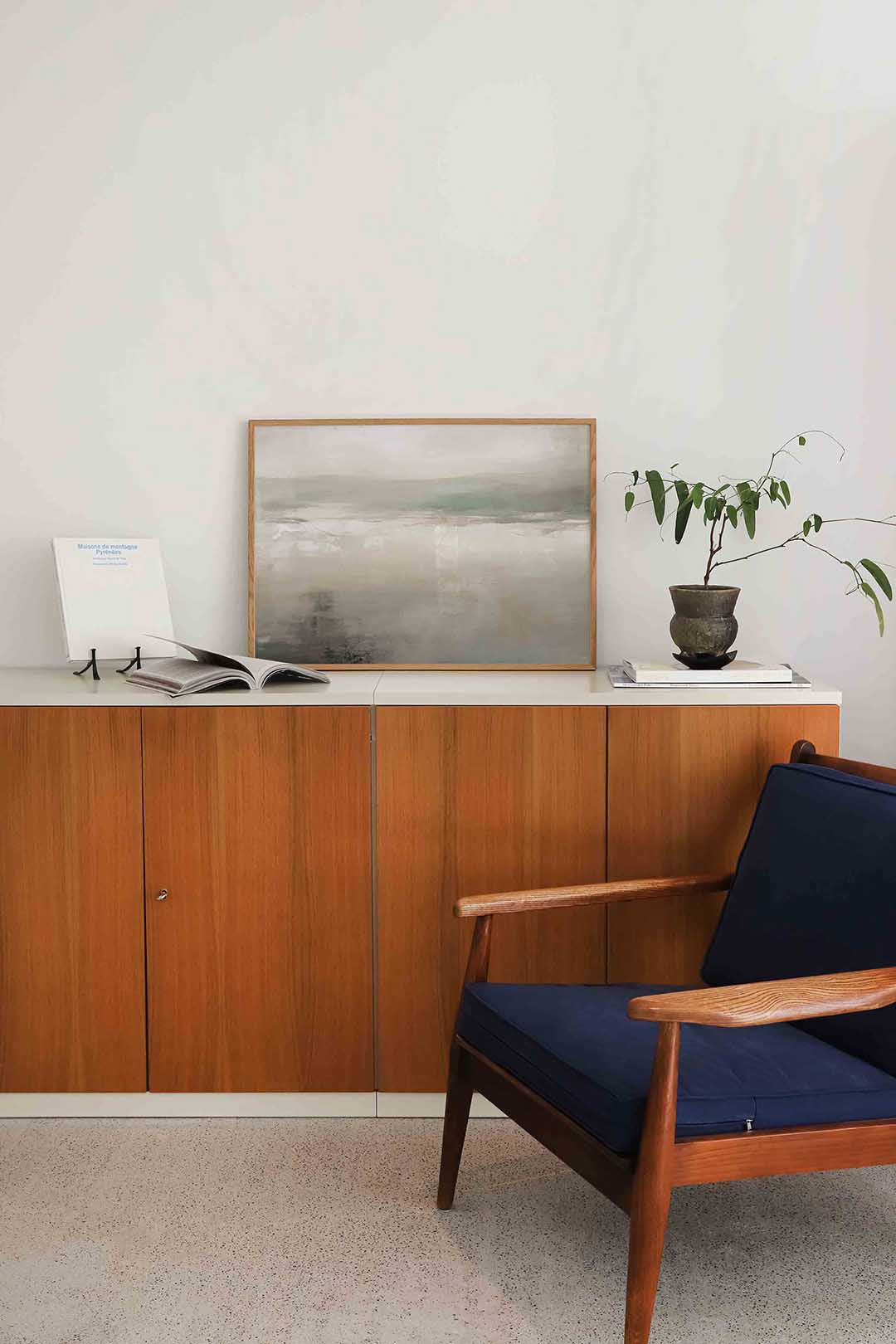 Abstracte landschapsweergave Poster