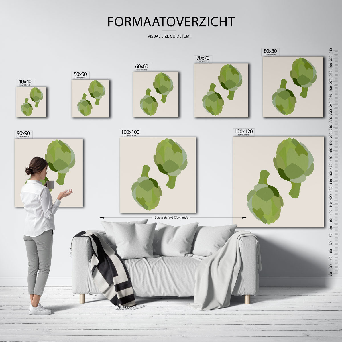 Twee artisjokken Poster
