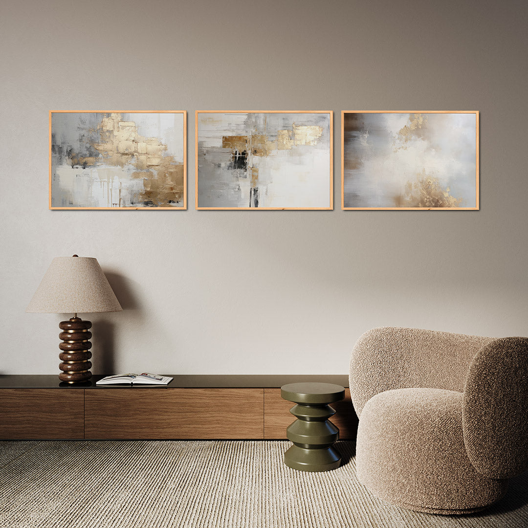Gouden textuur Posterset