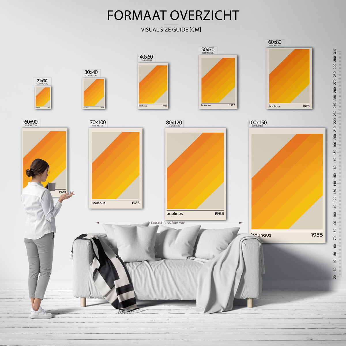 Vorm en kleurvlakken Poster
