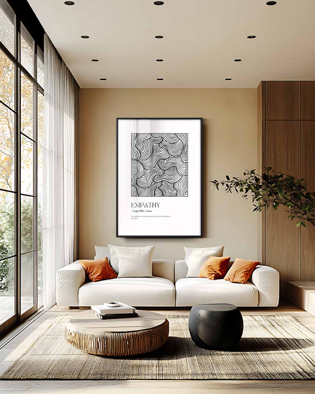 Golvende Empathie Kunstwerk-canvas-dibond-plexiglas-wanddecoratie-WallArtistic